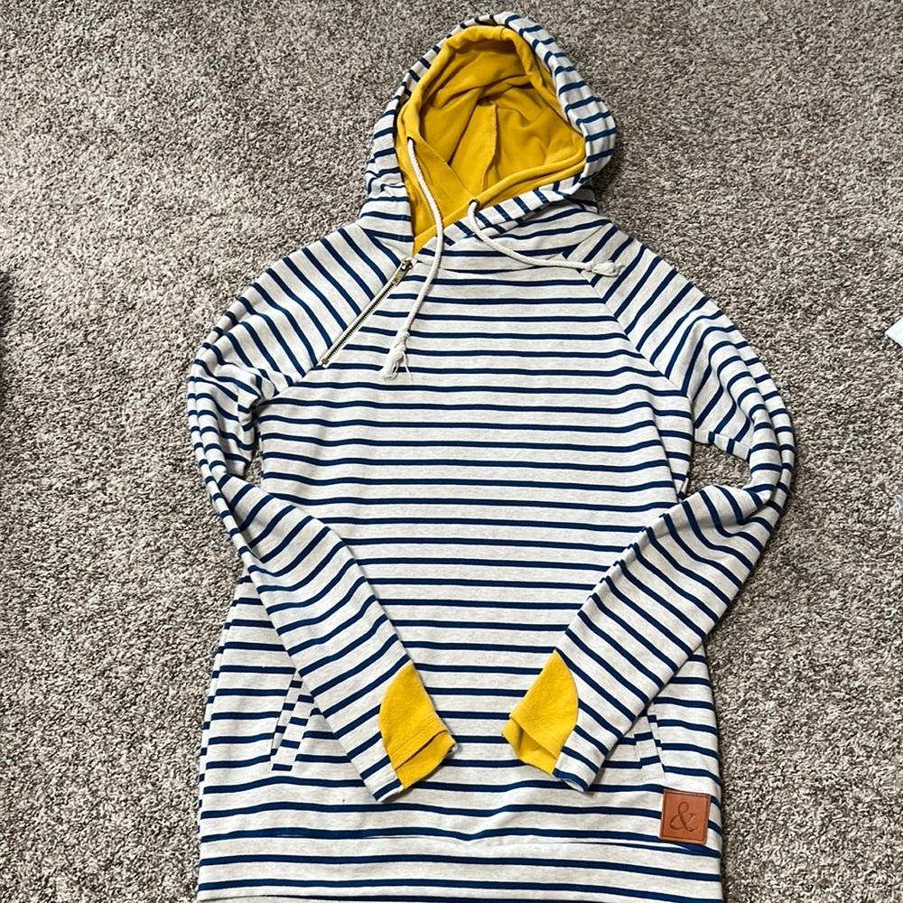 Double hooded sweatshirt